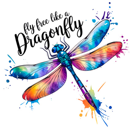 Free Like A Dragonfly 100% Cotton Fabric Panel Block S611