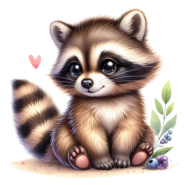 raccoon fabric panel