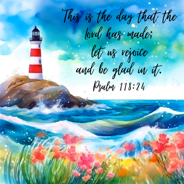 bible verse fabric block