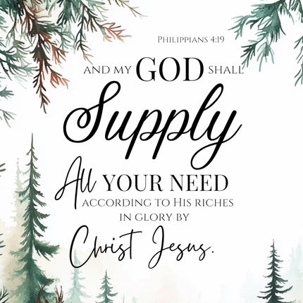 bible verse cotton fabric panel