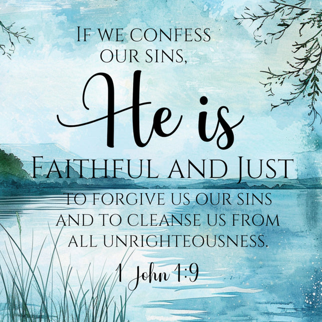 Biblical verse with a scenic background FABRIC PANEL