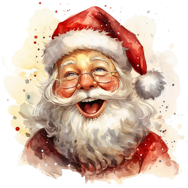 Santa cotton fabric panel