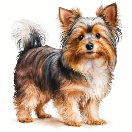 Yorkie Yorkshire Dog 100% Cotton Fabric Panel Block T10411