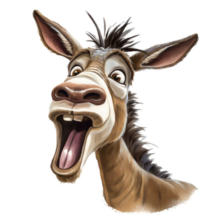 donkey cotton quilt panel