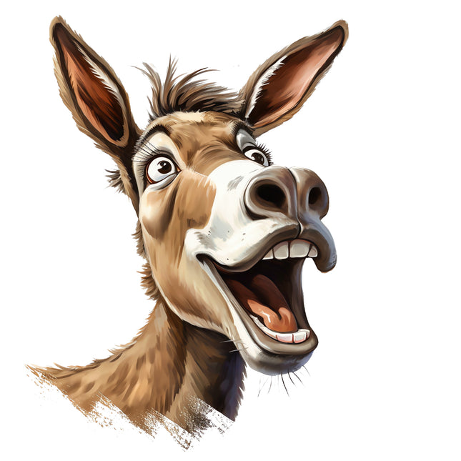 donkey cotton quilt panel