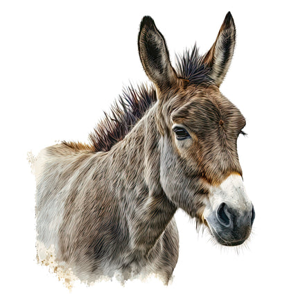 donkey cotton quilt panel