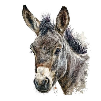 donkey cotton quilt panel