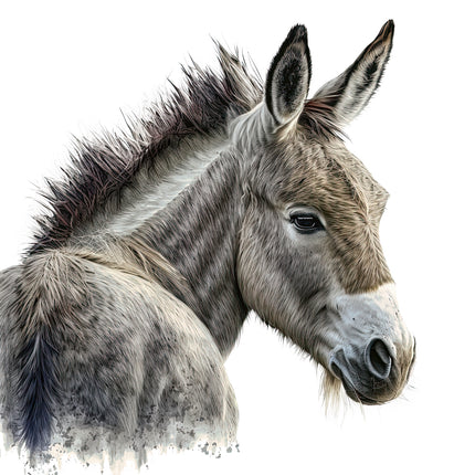 donkey cotton quilt panel