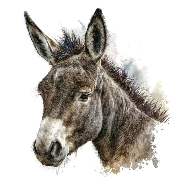 donkey cotton quilt panel