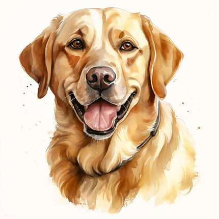 golden retriever fabric panel