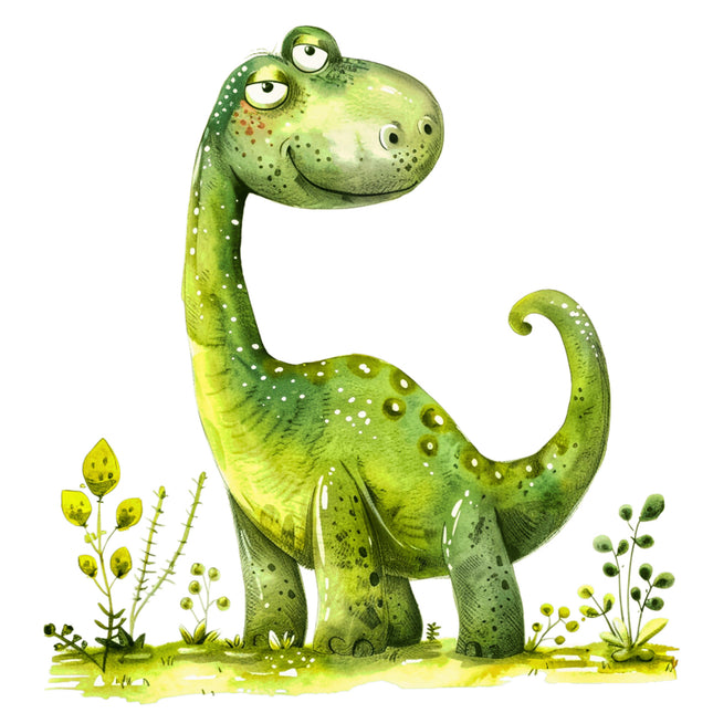 green dinosaur fabric panel