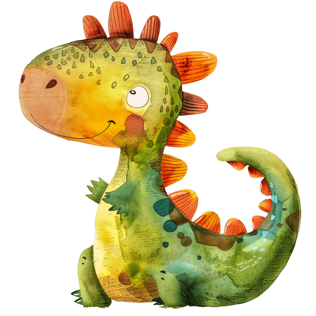 Dinosaur 100% Cotton Fabric Panel Block T387