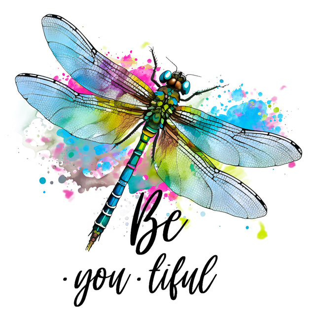 Colorful dragonfly fabric panel