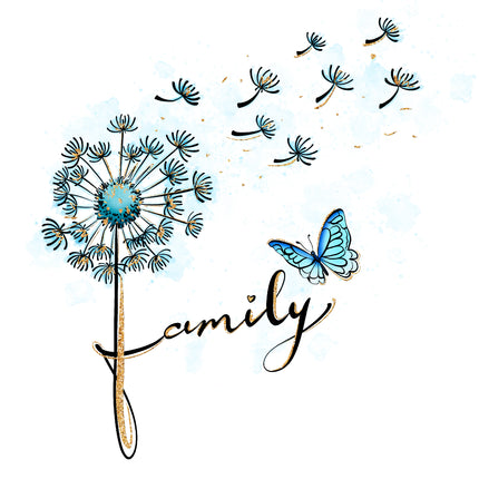 Family 100% Cotton Fabric Panel Block T436