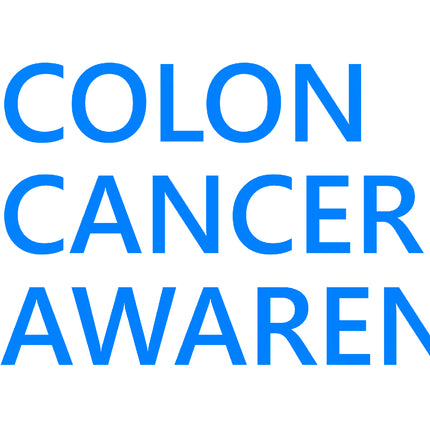 Colon Cancer Awareness 100% Cotton Fabric Panel Block T500