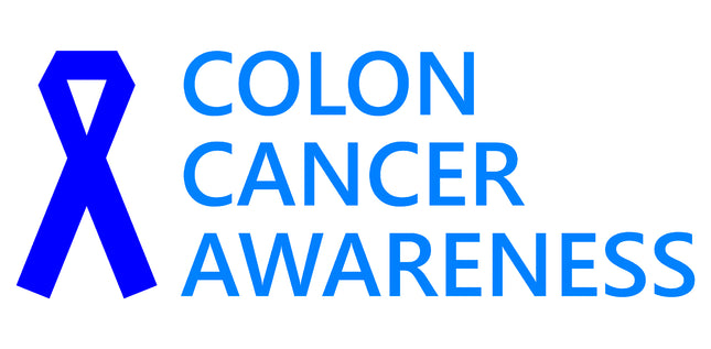 Colon Cancer Awareness 100% Cotton Fabric Panel Block T500