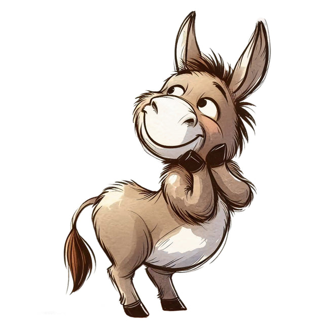 donkey cotton fabric panel