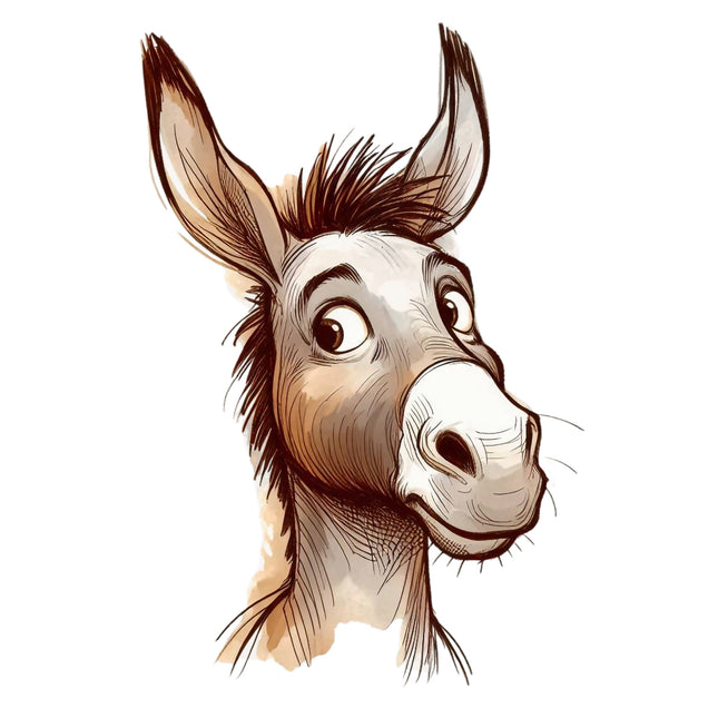 donkey cotton fabric panel