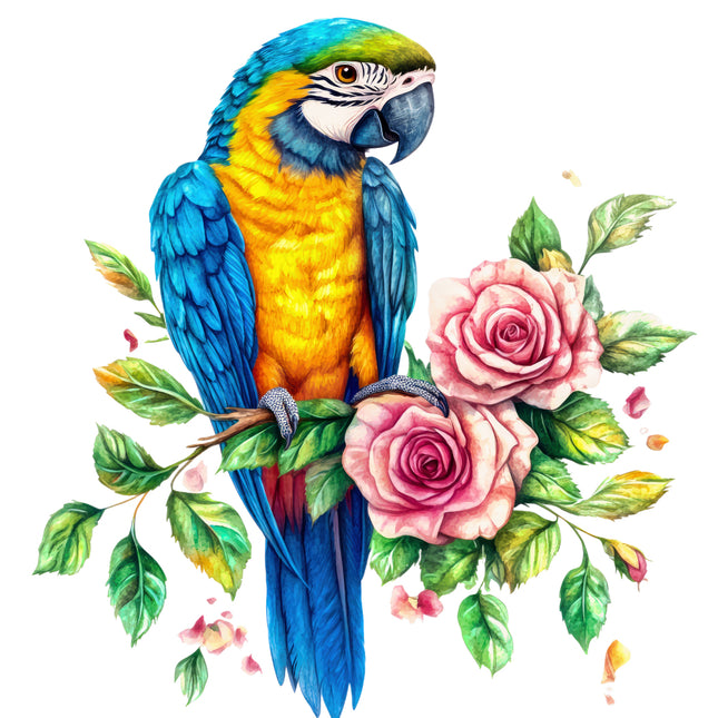 parrot fabric panel