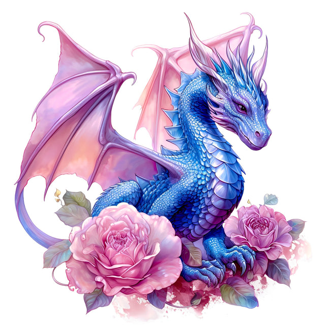 Fantasy Dragon 100% Cotton Fabric Panel Block T521