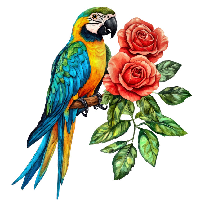 parrot fabric panel
