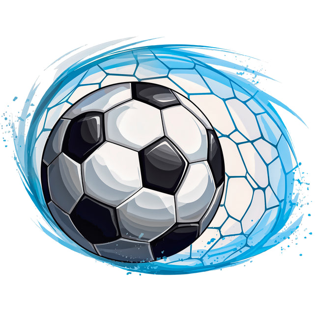 Soccer Ball 100% Cotton Fabric Panel Block T5679