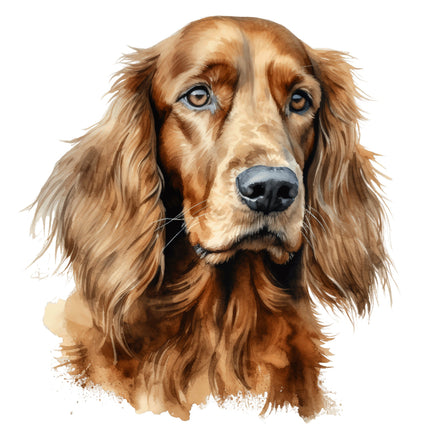 brown dog quilt panel