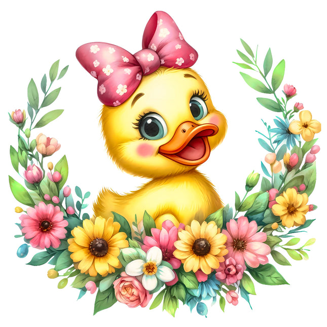 Cartoon duck fabric panel