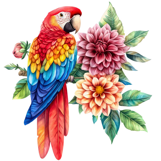 parrot fabric panel