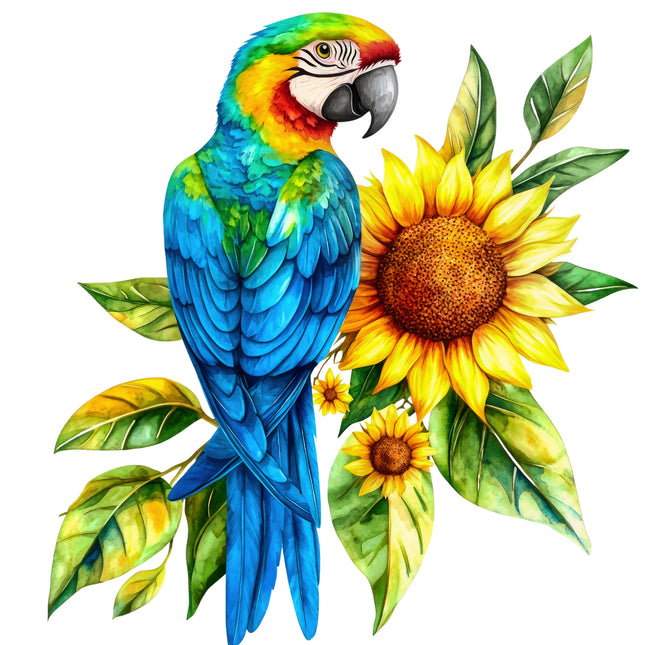 parrot fabric panel