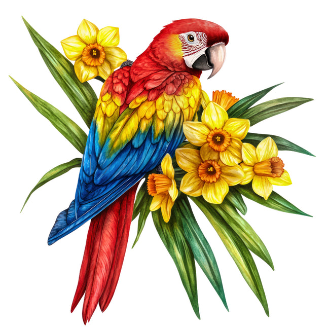 parrot fabric panel