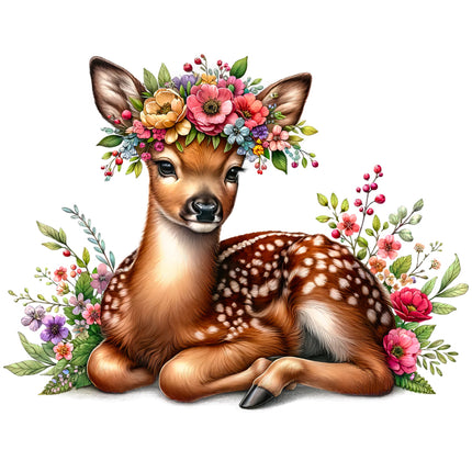 Deer fabric panel