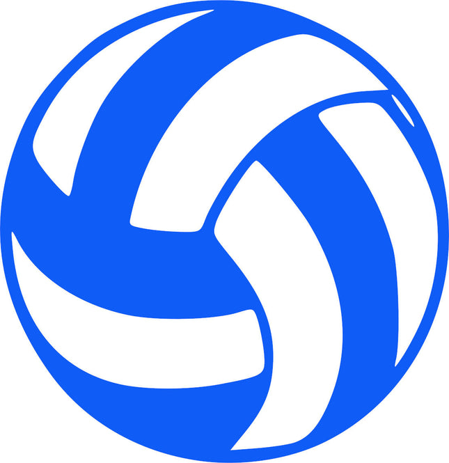 Blue and white volleyball fabric panel