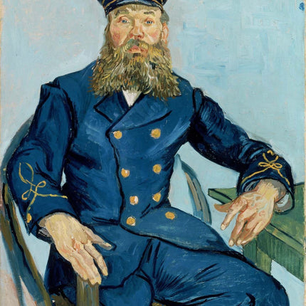 Vincent Van Gogh Postman 100% Cotton Fabric Panel E402