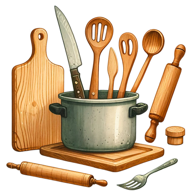 Chef Cook Baker 100% Cotton Fabric Panel Block X1