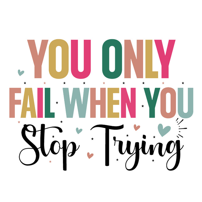 Inspirational Motivational 100% Cotton Fabric Panel Block S10119