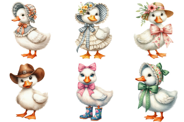 6 Piece 6"x6" Geese 100% Cotton Fabric Panel Squares Quilting Blocks