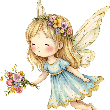 Fairy 100% Cotton Fabric Panel Block AC1840