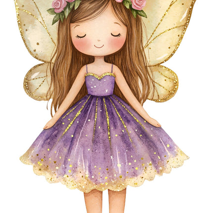 Fairy 100% Cotton Fabric Panel Block AC1900