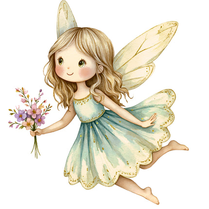 Fairy 100% Cotton Fabric Panel Block AC1910