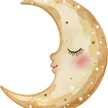Fairy Moon 100% Cotton Fabric Panel Block AC1930