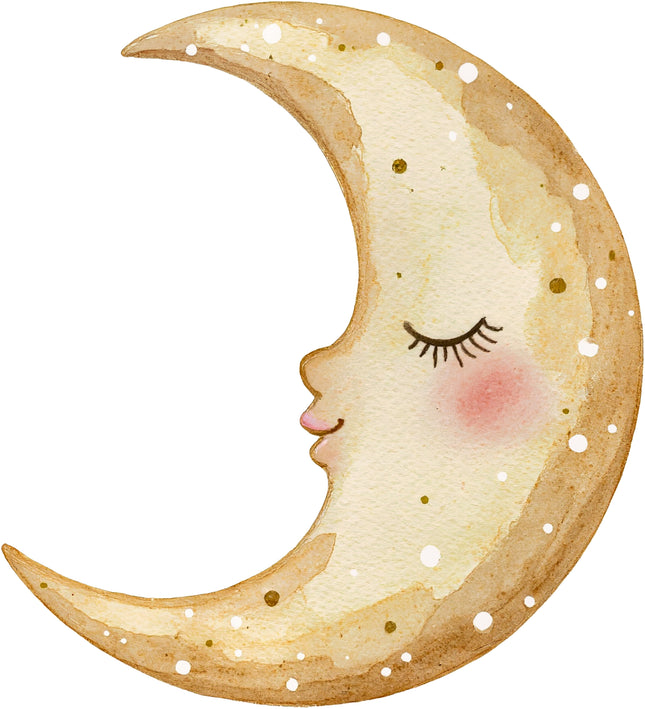 Fairy Moon 100% Cotton Fabric Panel Block AC1930