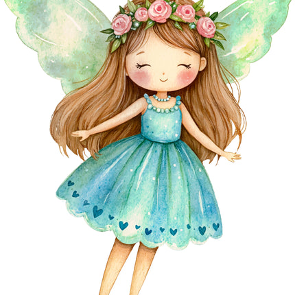 Fairy 100% Cotton Fabric Panel Block AC1970