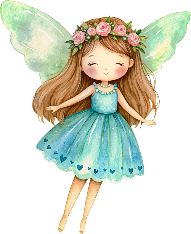 Fairy 100% Cotton Fabric Panel Block AC1970