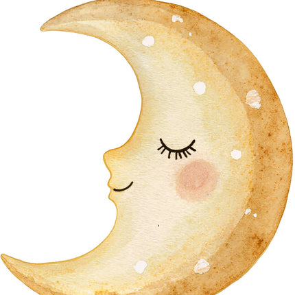 Fairy Moon 100% Cotton Fabric Panel Block AC2010