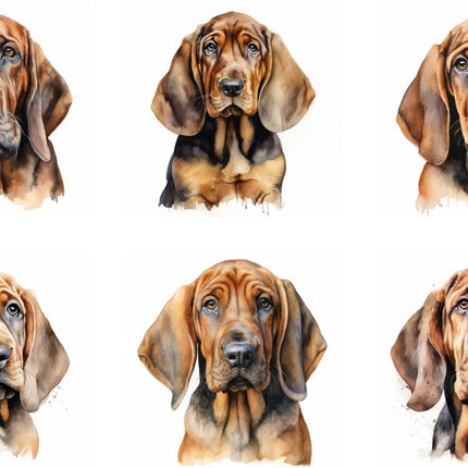 bloodhound dog quilt squares