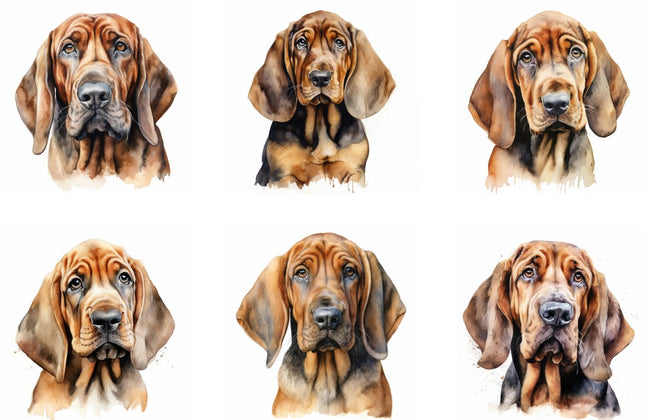 bloodhound dog quilt squares