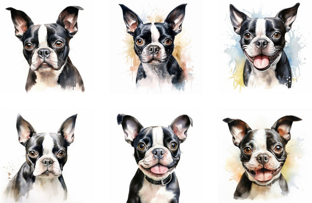 boston terrier quilt squares