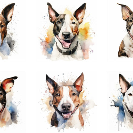 bull terrier quilt squares