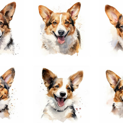 corgi cotton quilt blocks